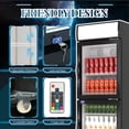 thumbnail image 4 of Chingoo 24'' Commercial Drink Refrigerator with Glass Door, 11 Cu.ft Merchandiser Refrigerator with Adjustable Shelves Black, 4 of 9