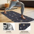 thumbnail image 4 of Blue Sun Moon Star Constellation Pattern Hot Yoga Mat Towel Non Slip for Hot Yoga - Quick-Drying Yoga Mat Cover with 4 Corner Pockets with Travel Bag - Hot Yoga Towel Non Slip 74"x26", 4 of 6