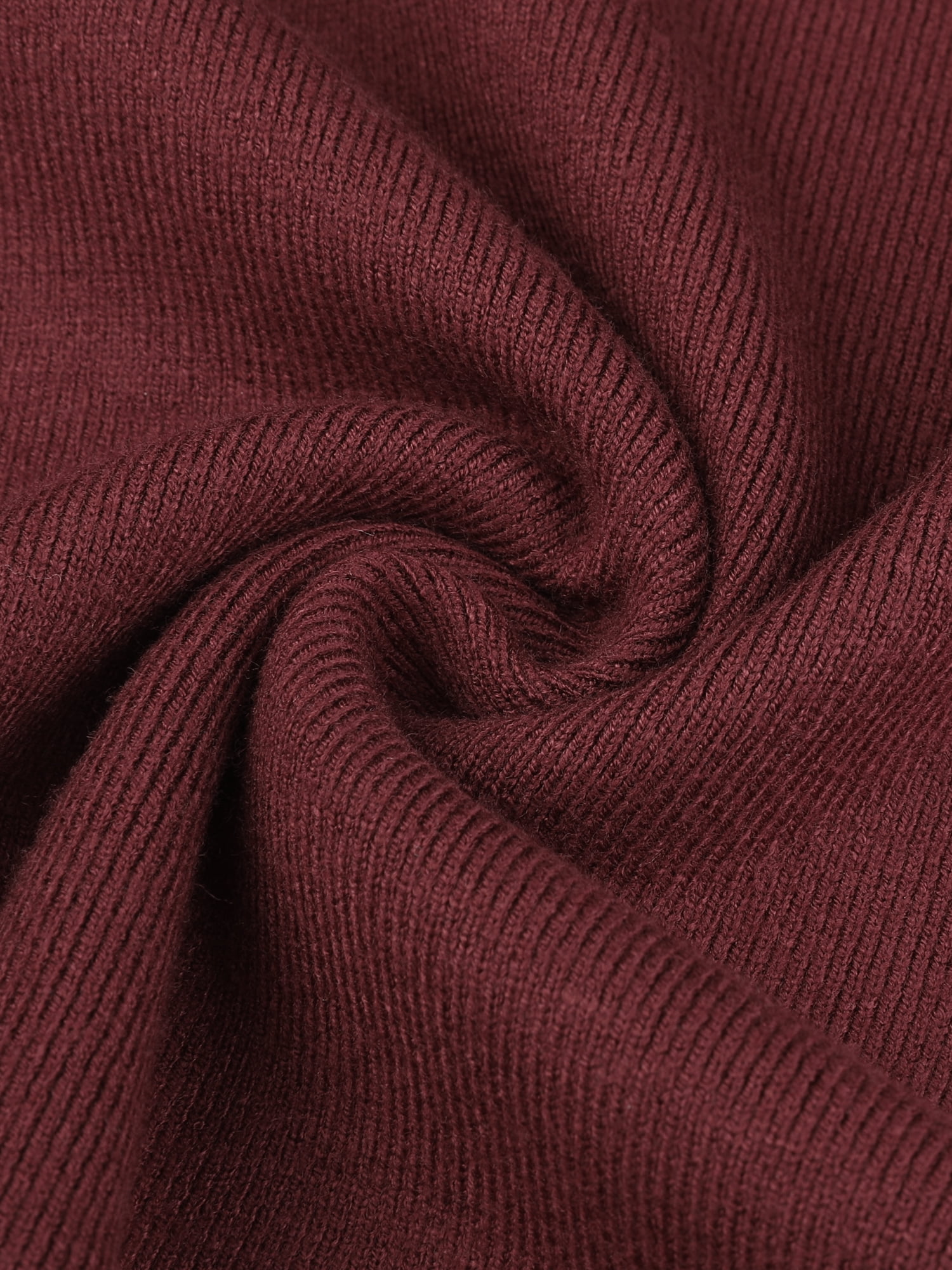 DARING DIVA Plus Size Long Sleeve Crewneck Sweater Fall Casual Tops 3X Burgundy