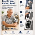 thumbnail image 3 of Alphamed Automatic Upper Arm Blood Pressure Monitor, Rechargeable Digital BP Monitor with Adjustable Cuff for Home Use, 3 of 5
