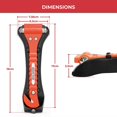 thumbnail image 3 of Window Breaker Seat Belt Cutter - Car Rescue Hammer with Sharp Seat Belt Cutter, Double Ended Escape Tools for Breaking Glass in Emergency (2 Pack), 3 of 5