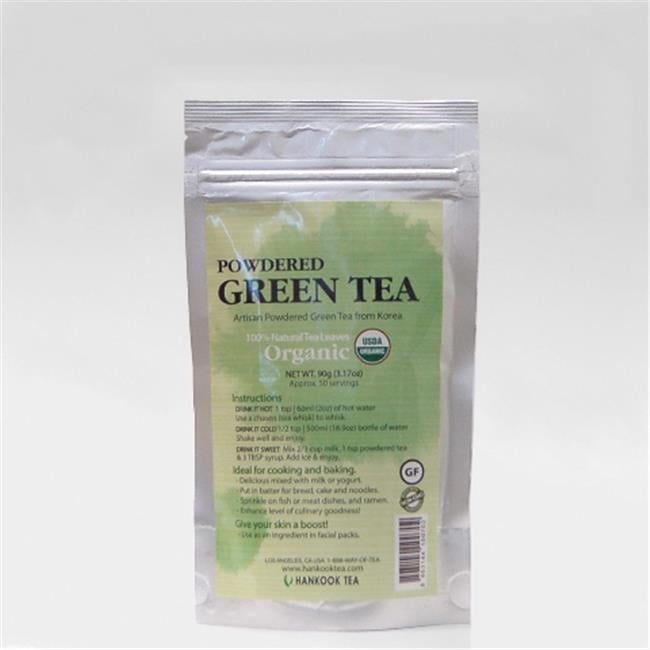 Hankook Tea Organic Powdered Green Tea - Culinary Grade - 90g polybag