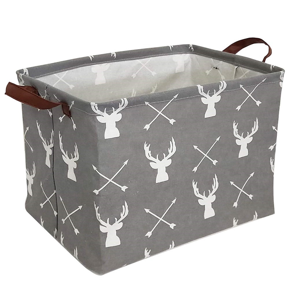 HIYAGON Rectangular Storage Box, Fabric Storage Bin for Organizing Toys