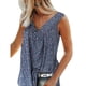 thumbnail image 1 of Camiseta sin mangas con estampado sin mangas Camiseta sin mangas con cuello en V Camiseta sin mangas de verano para mujer Chaleco sin mangas con Prendas para la parte del cuerpo azul oscuro METRO Minnieouse AP002122-18, 1 of 6