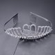 thumbnail image 4 of KAKOWELY Tiara de cumpleaños número 60 con cristales y diamantes de imitación, corona de reina, diadema con peines para el cabello y clip., 4 of 4