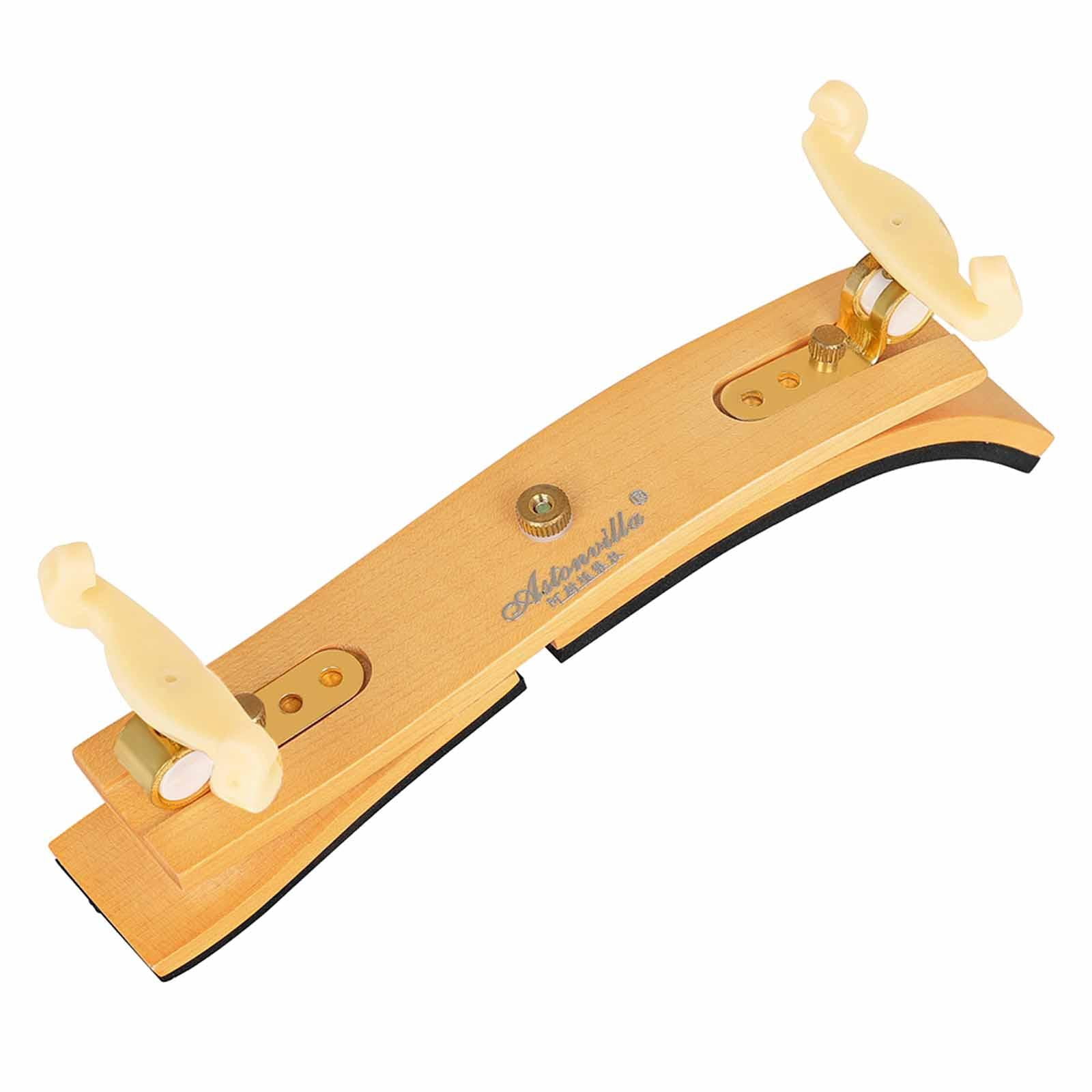 Violin Shoulder Rest Support Adjustable Height Wood EVA Silicone Comfort for Beginner Student Musician Playing