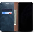 thumbnail image 2 of Wallet Case for Samsung S21 FE, Folio Flip PU Leather Magnetic Buckle Slim Back Cover Built-in Card Holder Slot and Stand for Samsung Galaxy S21 Fan Edition (Blue), 2 of 14