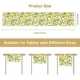 thumbnail image 3 of Summer Spring Yellow Lemon Linen Table Runner for Kitchen Dining Table Decor 13"x72", 3 of 7