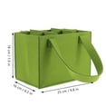thumbnail image 2 of unbranded Bolsa Para Vino Reusable Verde De Fieltro Para Almacenamiento Y Transporte En Auto Duradera Y, 2 of 6