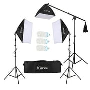 Winado 86 Photography Studio 3 Soft Box Light Stand Continuous Lighting Kit Diffuser