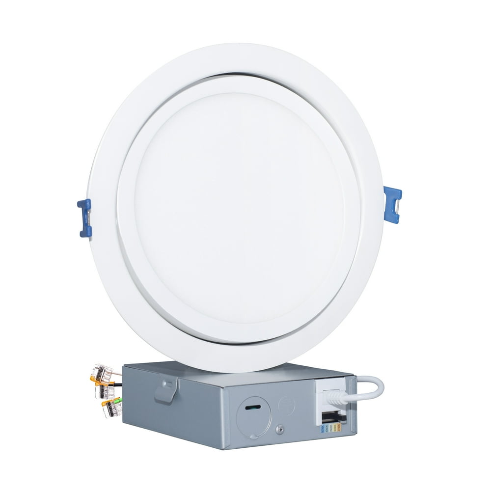 MW Lighting 6 inch LED 5CCT Swivel Recessed Light with Junction Box