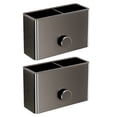 thumbnail image 1 of Portacepillos de Aluminio para Pared: Organizador de Baño Que Ahorra Espacio para Cepillos de Dientes y Pasta de Dientes., 1 of 5