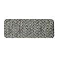thumbnail image 1 of Floral Computer Mouse Pad, Botanical Composition of Eucalyptus Flower Herbal Minimalistic Pattern, Rectangle Non-Slip Rubber Mousepad Large, 31" x 12", Charcoal Grey Baby Pink, by Ambesonne, 1 of 2