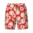 thumbnail image 4 of Lsque Mens Swim Trunks Tomatoes Pattern - Bathing Suit Compression Liner - Beach Swim Shorts Swimwear - (S-3XL) - Stretch Quick Dry -3X-Large, 4 of 9
