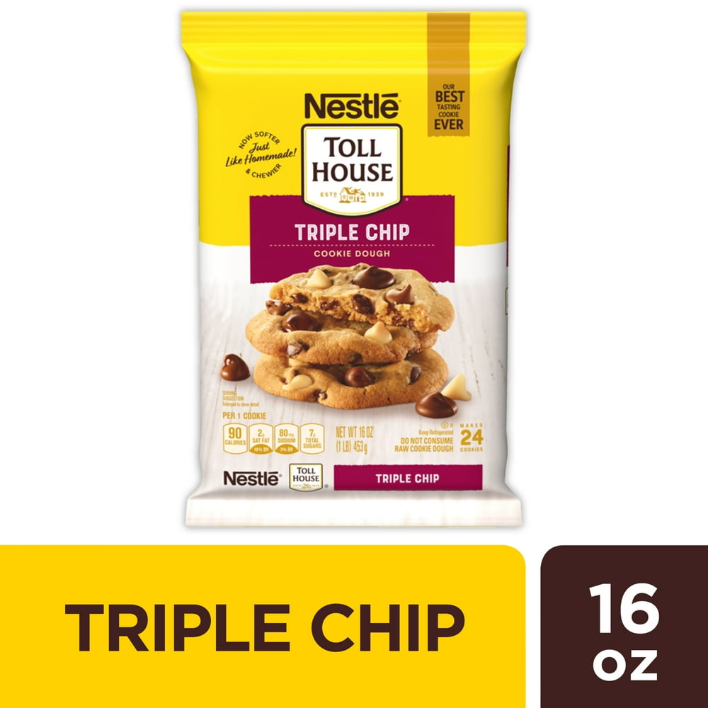 Nestle Toll House Triple Chip Cookie Dough 16 oz