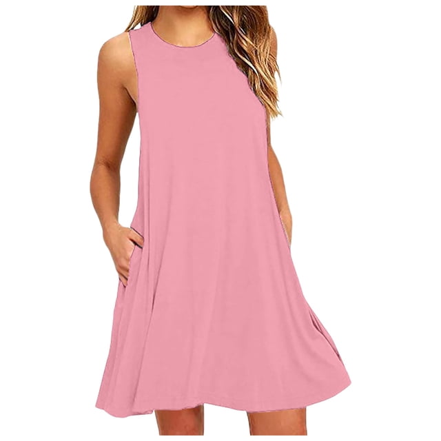 Vestido holgado sin puños para mujer - Mezcla de poliéster y spandex, cuello en V con estampado floral y abertura lateral, vestido largo informal para verano/oficina/vacaciones