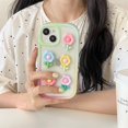 thumbnail image 2 of Funda de teléfono con purpurina epoxi coreana, funda de silicona Kawaii con borde de corazón de amor para iPhone 14 11 12 13 Pro Max zhangmengya LED, 2 of 2