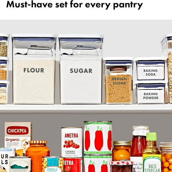 Good Grips 8-Piece Prelabeled Baking  Container Set