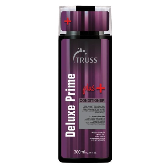 TRUSS Deluxe Prime + Revitalisant en Profondeur - Traitement Anti-Frisottis et pour Cheveux Abîmés - Revitalisant Hydratant pour une Brillance des Cheveux Restaurée - Soin Capillaire Puissant avec Effet Anti-Casse (10.4oz