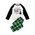 thumbnail image 1 of Pijamas familiares a juego de Navidad de la época más maravillosa, conjunto de pijamas a cuadros de talla grande, 1 of 4