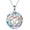 White-Celtic Necklace for Women, variant on Celtic Jewelry for Women Sterling Silver Good Luck Celtic Knot Irish Necklace with AB/Volcanic Crystal Jewelry Valentines Day Gifts for Women Men 18