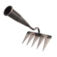 thumbnail image 1 of Almencla Garden Hoe Garden Hand Rake Manganese Steel Sturdy Agricultural Weeding Rake Weeding Tool for Planting Farm Loosening Digging 5 Tines, 1 of 8