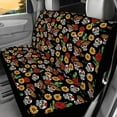 thumbnail image 3 of Tutolipy 4 Pcs Car Seat Cover Full Sets, Skull Rose Sunflower Print Soft Breathable Front Rear Seat Cover, All Weather Auto Seat Cover Protector, Universal Fits for Cars Truck Vehicles SUV Sedan, 3 of 3