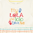 thumbnail image 4 of Inktastic My Lola and Lolo Love Me Grandchild Girls Baby Dress, 4 of 5