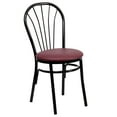thumbnail image 2 of Flash Furniture HERCULES Series Fan Back Metal Chair - Burgundy Vinyl Seat, 2 of 7
