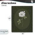 thumbnail image 4 of Stupell Industries Transitional Emerald & White Oval Rose Canvas Art, 16 x 20, by Sally Swatland, 4 of 8