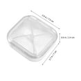 thumbnail image 2 of WASHWEPE Portable Denture case for Storage Made of Safe Plastic White Color Suitable for Travel and Outdoor Activities 4.5x3.2 Inches, 2 of 8