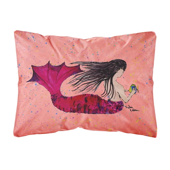 Mermaid Canvas Fabric Decorative Pillow