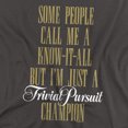 thumbnail image 2 of Trivial Pursuit Know It All Women's T Shirt, Charcoal, X-Large, 2 of 6