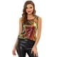 thumbnail image 1 of INSPIRE CHIC Camiseta sin mangas con cuello redondo y lentejuelas brillantes para mujer Sirena L, 1 of 4
