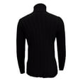 thumbnail image 6 of Fiaer Women Knitted Sweaters Turtleneck Slim Fit Long Sleeve Solid Casual Trendy Comfort Knitted Tops Black L, 6 of 7
