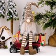thumbnail image 2 of FEOLGEHLY Christmas Gnomes Plush Doll, Handmade Long-legged Xmas Faceless Elf Dwarf for Home Desk Shelf Fireplace Tiered Tray Table Centerpieces Winter Holiday Christmas Decorations Indoor, Brown, 2 of 7