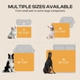 thumbnail image 6 of Large Waterproof Dog Blanket Pet Washable Liquid Proof Furniture Protector Small Shaggy Plush Calming Long Faux Fur Bed Cover For Couch Cat Blankets Kitten Doggy  Mist Grey 30" X 40", 6 of 9