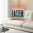 thumbnail image 3 of Easter Throw Pillow Covers 18x18 Set of 4,Easter Egg Truck Pillow Covers Spring Easter Rabbit Bunny Eggs Hunt Cushion Covers for Couch Sofa Home Outdoor Decorative 18inches, 3 of 6