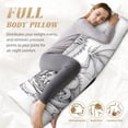 thumbnail image 4 of Bixox Dragon Nest Sketch Print Body Pillow Cover with Zipper Closure, Cozy Fuzzy Fleece Body Pillow Case Cover 20 x 54 Inches,Long Body Pillow Pillowcase, 4 of 6