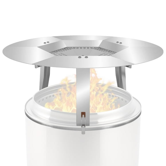 Toriexon Heat Deflector Fit for Solo Stove Bonfire 19.5", 304 Stainless Steel Heat Diffuser for Bonfire Fire Pit with Grill Gloves & Fix Hoop, C