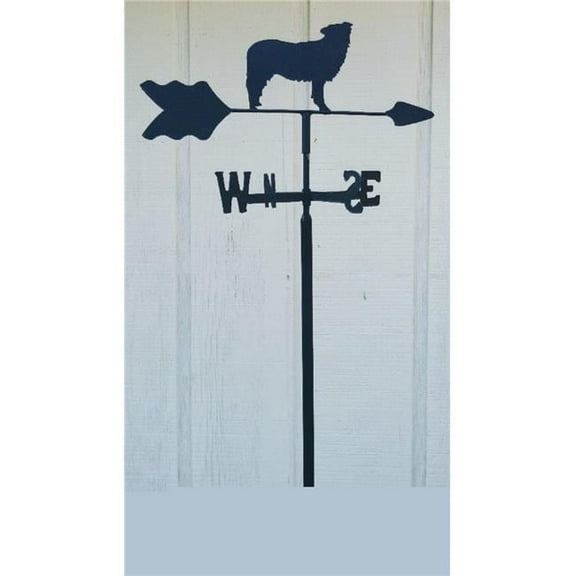 The Lazy Scroll bordercolliein Border Collie Garden Mount Weathervane