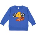thumbnail image 2 of Inktastic Number Four Race Car Toddler Sweatshirt, 2 of 4