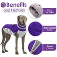thumbnail image 3 of Abrigo para perros AOFITEE, impermeable, reflectante, de invierno, morado, para perros, 3 of 6