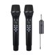 thumbnail image 1 of Micrófono Inalámbrico de Doble Canal UHF, Conjunto de Micrófono Dinámico de Mano con Receptor Recargable para Karaoke en Escenario, 1 of 5