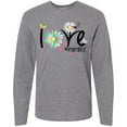 thumbnail image 3 of Inktastic Love Mimi Life with Flowers Long Sleeve T-Shirt, 3 of 5