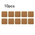 thumbnail image 1 of 10 Pcs sous-Verres en Liège Carrés Tapis en Liège Feuille de Support Diy pour Bar à Domicile, 1 of 9