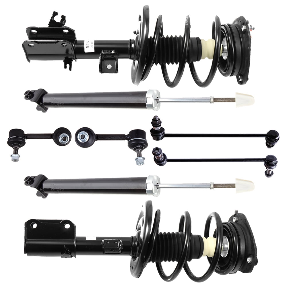 CCIYU Complete Suspension Kit Fits 2007 2008 2009 2010 2011 2012 for Nissan Altima Includes Front Strut Spring Assembly Rear shock absorber Stabilizer Bar Link