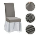 thumbnail image 2 of Stretchy Chair Cover Easy Fitted Dining Chair Cover Skirt Fitted Chair Cover, 2 of 4