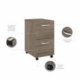 thumbnail image 3 of Studio C 2 Drawer Mobile File Cabinet in Modern Hickory - Engineered Wood, 3 of 7