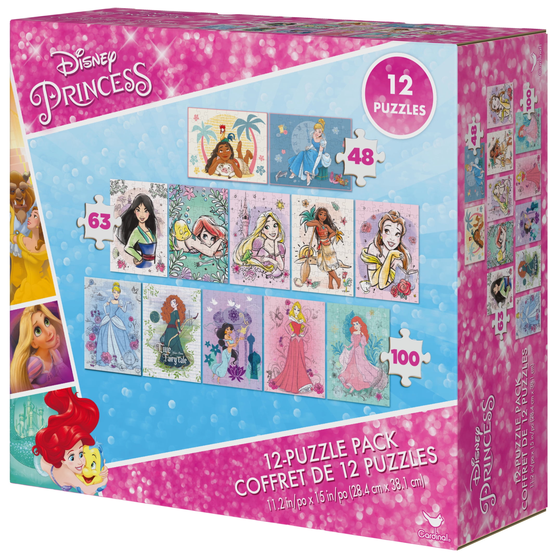 Spin Master - Brandclub - Disney Princess 12-Pack of Puzzles